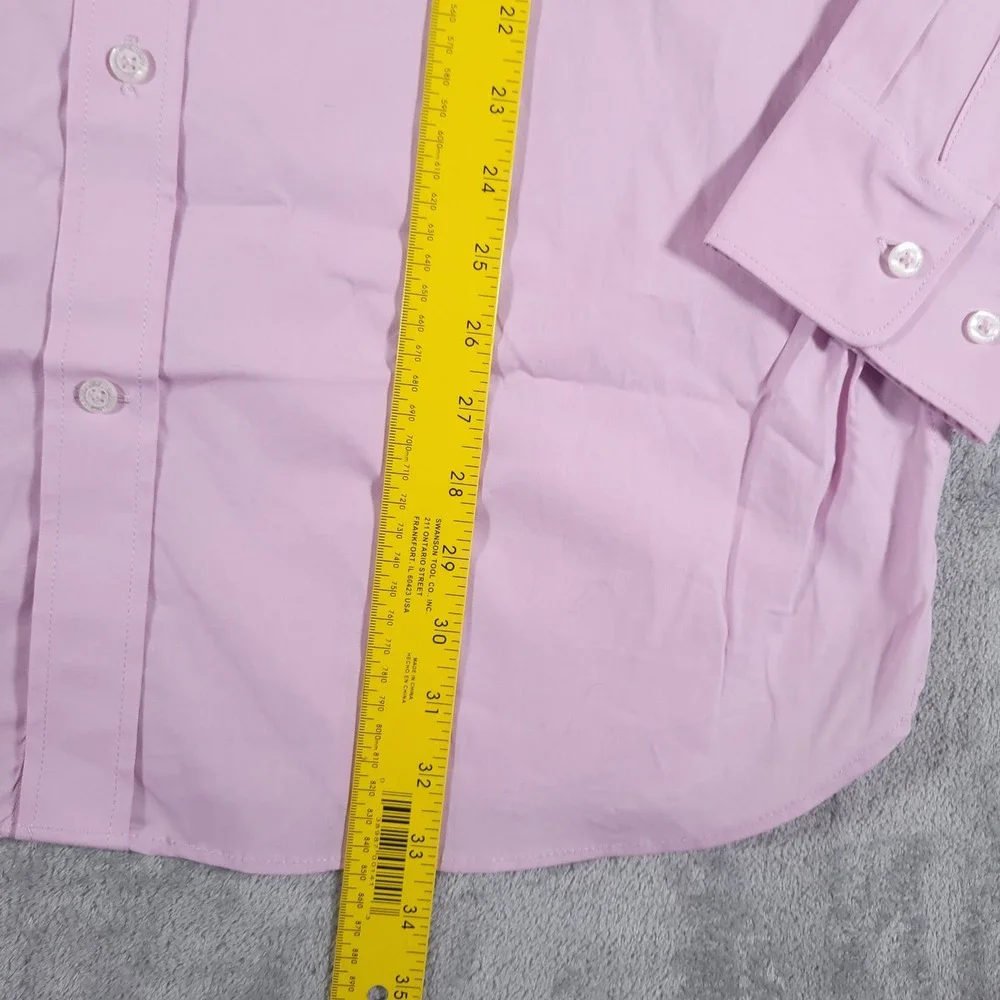 Banana Republic Shirt Mens XL Pink Stretch Poplin Slim Fit Button Up Long Sleeve